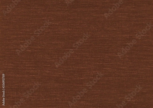 Brown woven texture with shining metallic threads, abstract background