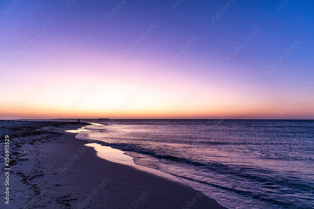 custom made wallpaper toronto digitalSunset at the beach. Editing space. blue hour: blue, purple, yellow, orange colors. No people. Jurien bay, Western Australia WA, Australia, west coast