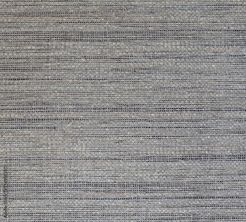 Grey straw grasscloth wallpaper texture, usable as background