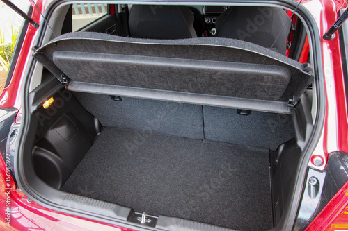 Empty hatchback boot / trunk area