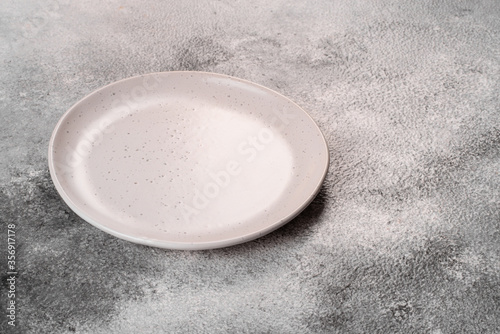 White plate isolated on a white background