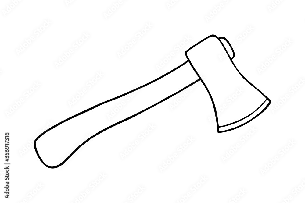 ISOLATED PATTERN OF AN AXE ISOLATED PATTERN OF AN AXE