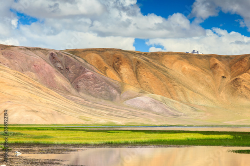 Nice view of Pamir in Tajikistan photo