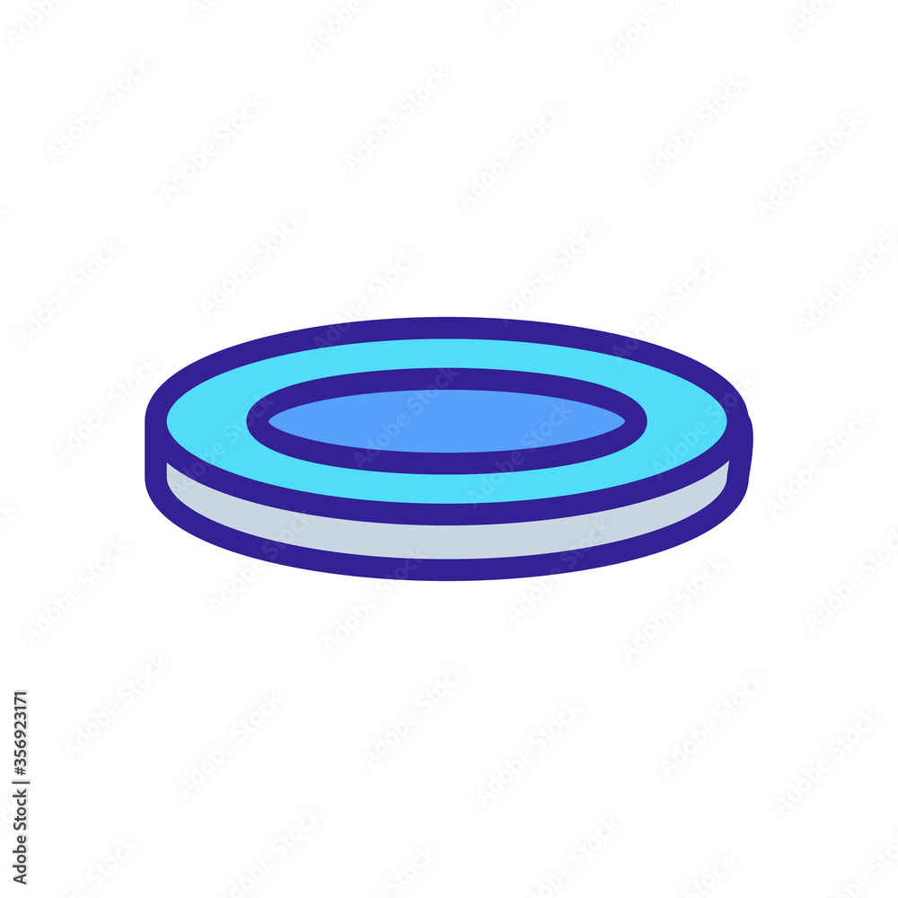yoga mat in round form icon vector. yoga mat in round form sign. isolated color symbol illustration yoga mat in round form icon vector. yoga mat in round form sign. isolated color symbol illustration