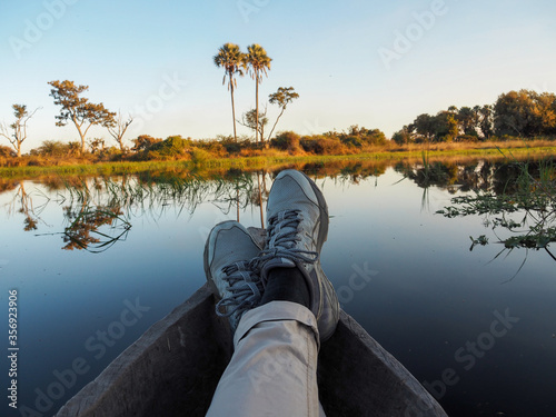 Okavango Delta Tour mit dem Mokoro Holzboot