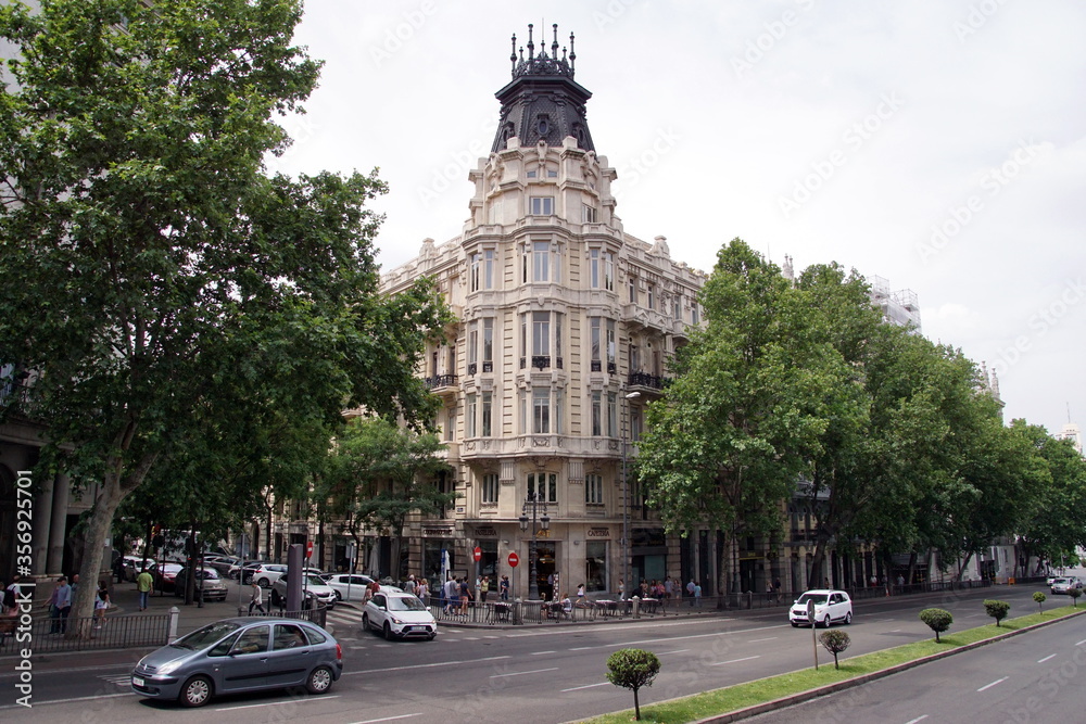 Alcala Street is one of the main transport arteries of Madrid and a place of great business activity