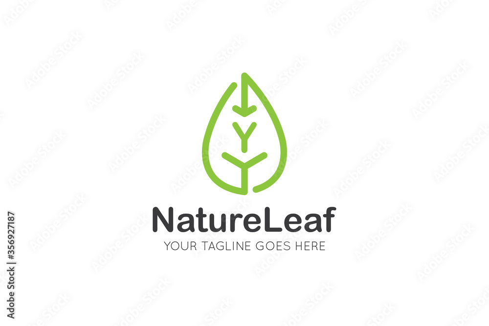 initial letter y leaf logo and icon vector illustration design template initial letter y leaf logo and icon vector illustration design template