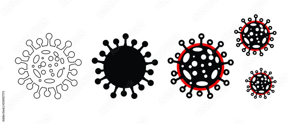 Novel coronavirus drawing icon set, can be used as illustration for ncov coronavirus covid 19 Novel coronavirus drawing icon set, can be used as illustration for ncov coronavirus covid 19