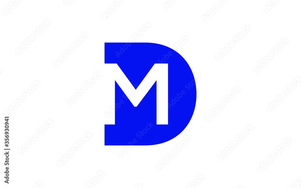 DM or MD Letter Initial Logo Design, Vector Template DM or MD Letter Initial Logo Design, Vector Template