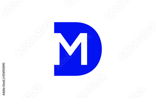 Free Download DM or MD Letter Initial Logo Design, Vector Template - GFXLoad