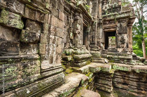 Ancient buddhist khmer temple in Angkor Wat, Cambodia. Thommanon Prasat
