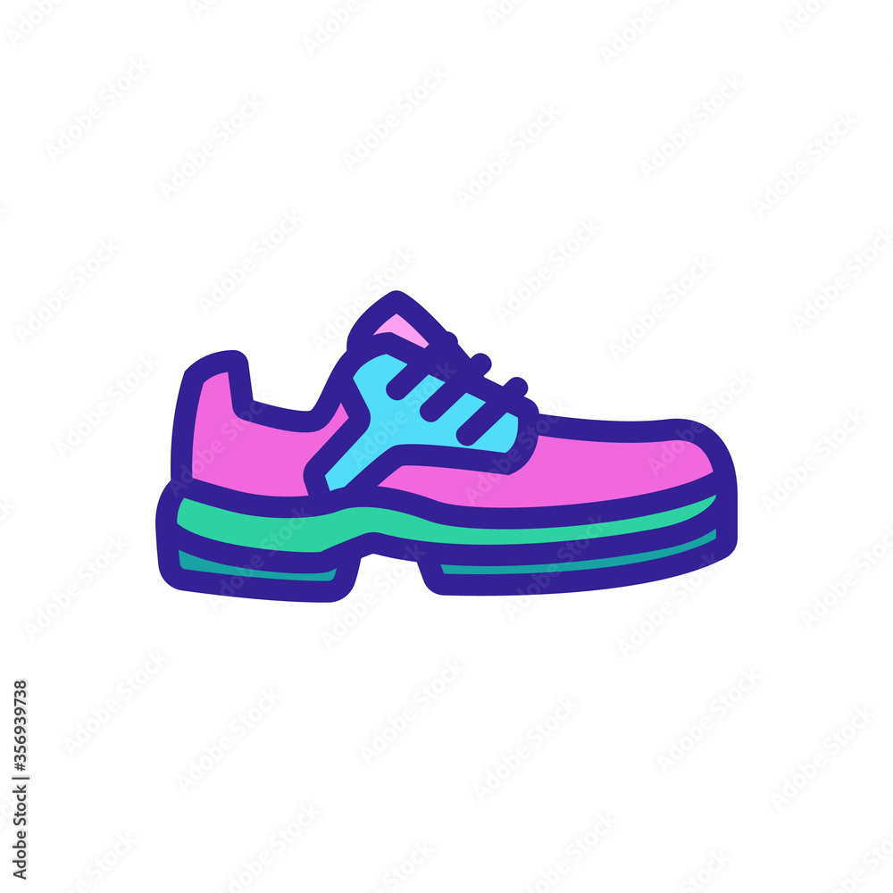 sneakers shoe icon vector. sneakers shoe sign. isolated color symbol illustration sneakers shoe icon vector. sneakers shoe sign. isolated color symbol illustration