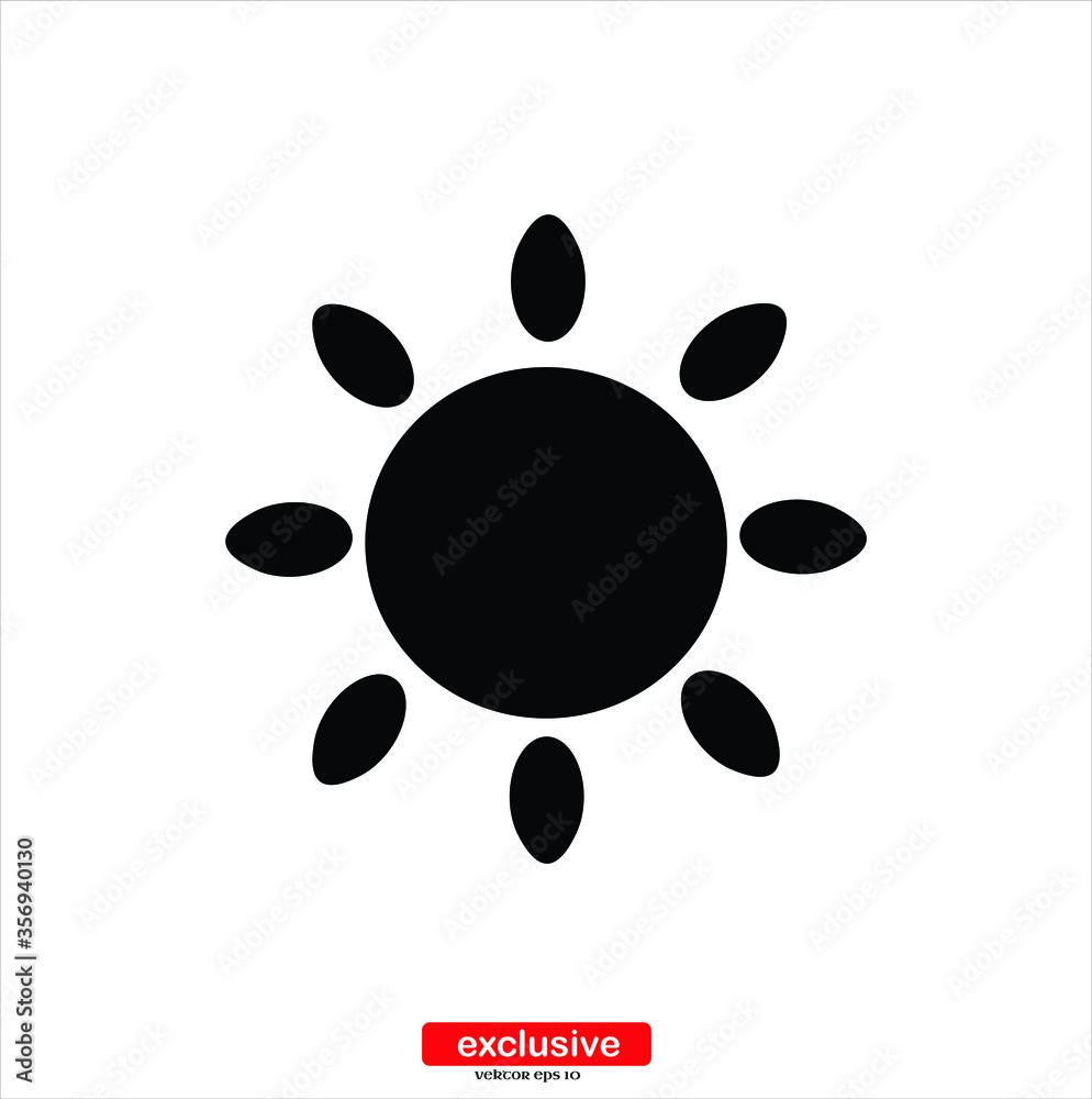 sun icon.Flat design style vector illustration for graphic and web design. sun icon.Flat design style vector illustration for graphic and web design.