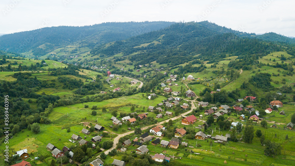 view of the mountain village