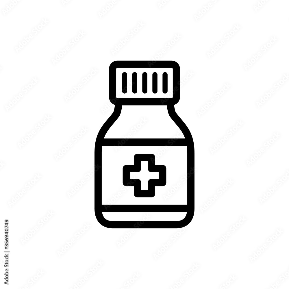 bottle pill icon logo illustration template bottle pill icon logo illustration template