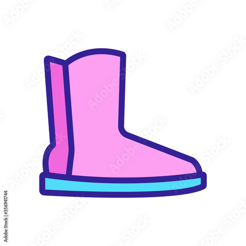 chelsea shoe icon vector. chelsea shoe sign. isolated color symbol illustration