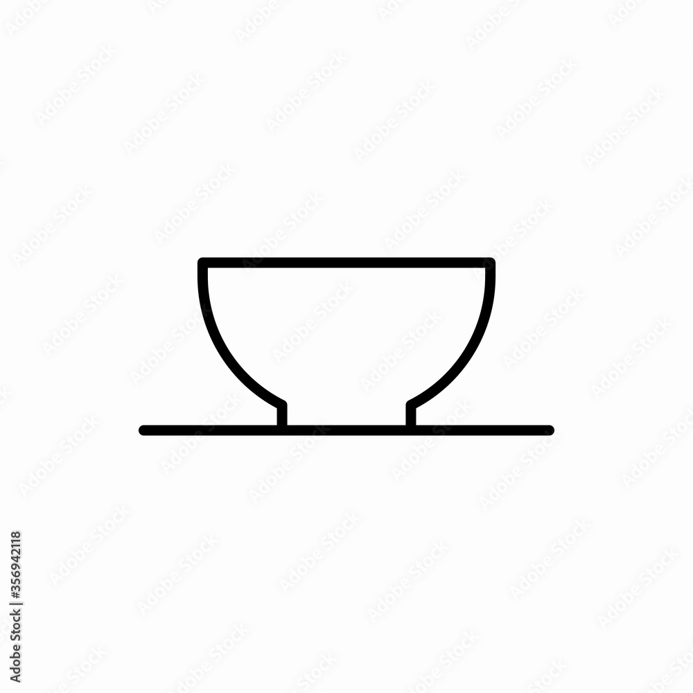 Outline bowl icon.Bowl vector illustration. Symbol for web and mobile Outline bowl icon.Bowl vector illustration. Symbol for web and mobile