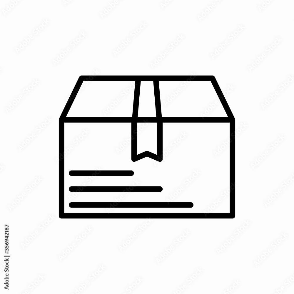 Outline box icon.Box vector illustration. Symbol for web and mobile Outline box icon.Box vector illustration. Symbol for web and mobile