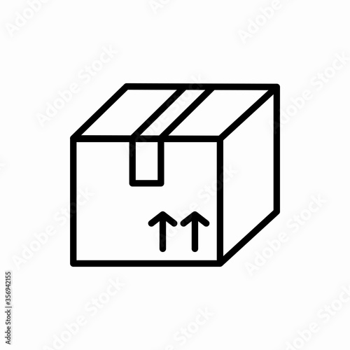 Outline box icon.Box vector illustration. Symbol for web and mobile