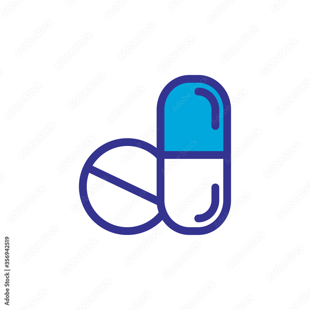capsule icon logo illustration template capsule icon logo illustration template