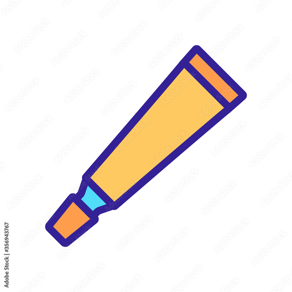 serum gel tube icon vector. serum gel tube sign. isolated color symbol illustration serum gel tube icon vector. serum gel tube sign. isolated color symbol illustration