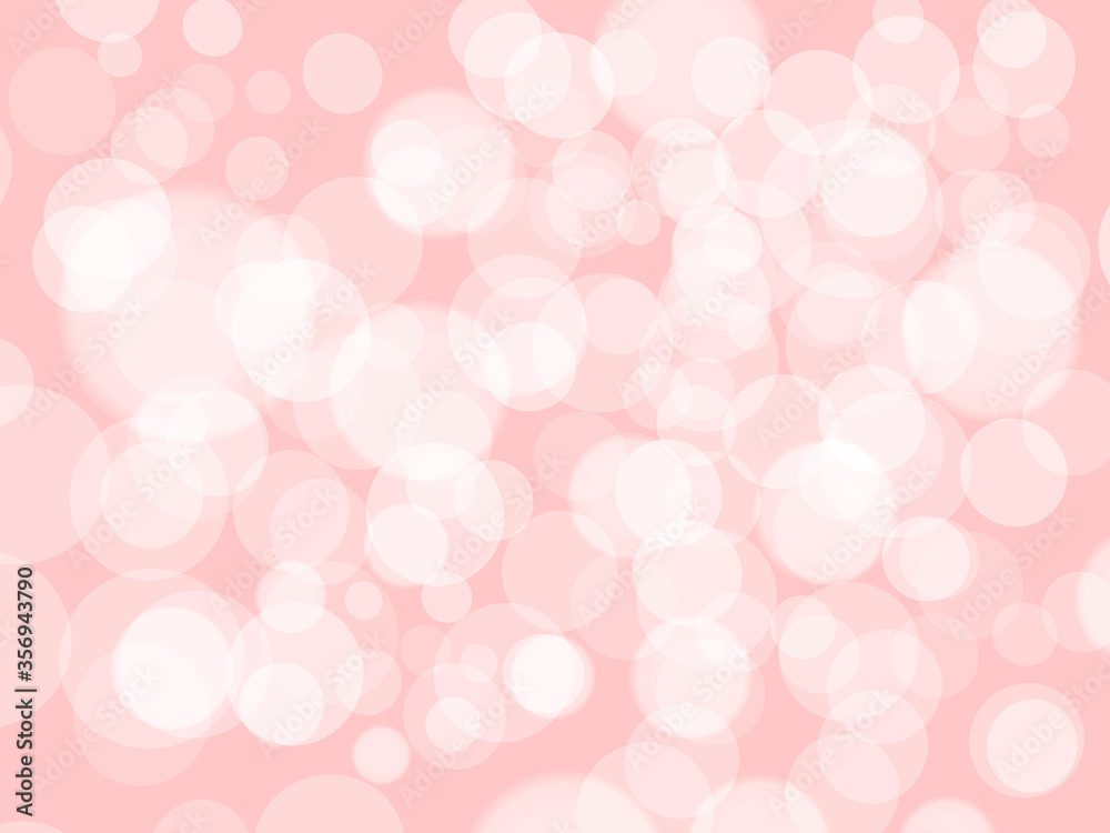 Vector illustration. Abstract pink bokeh background.