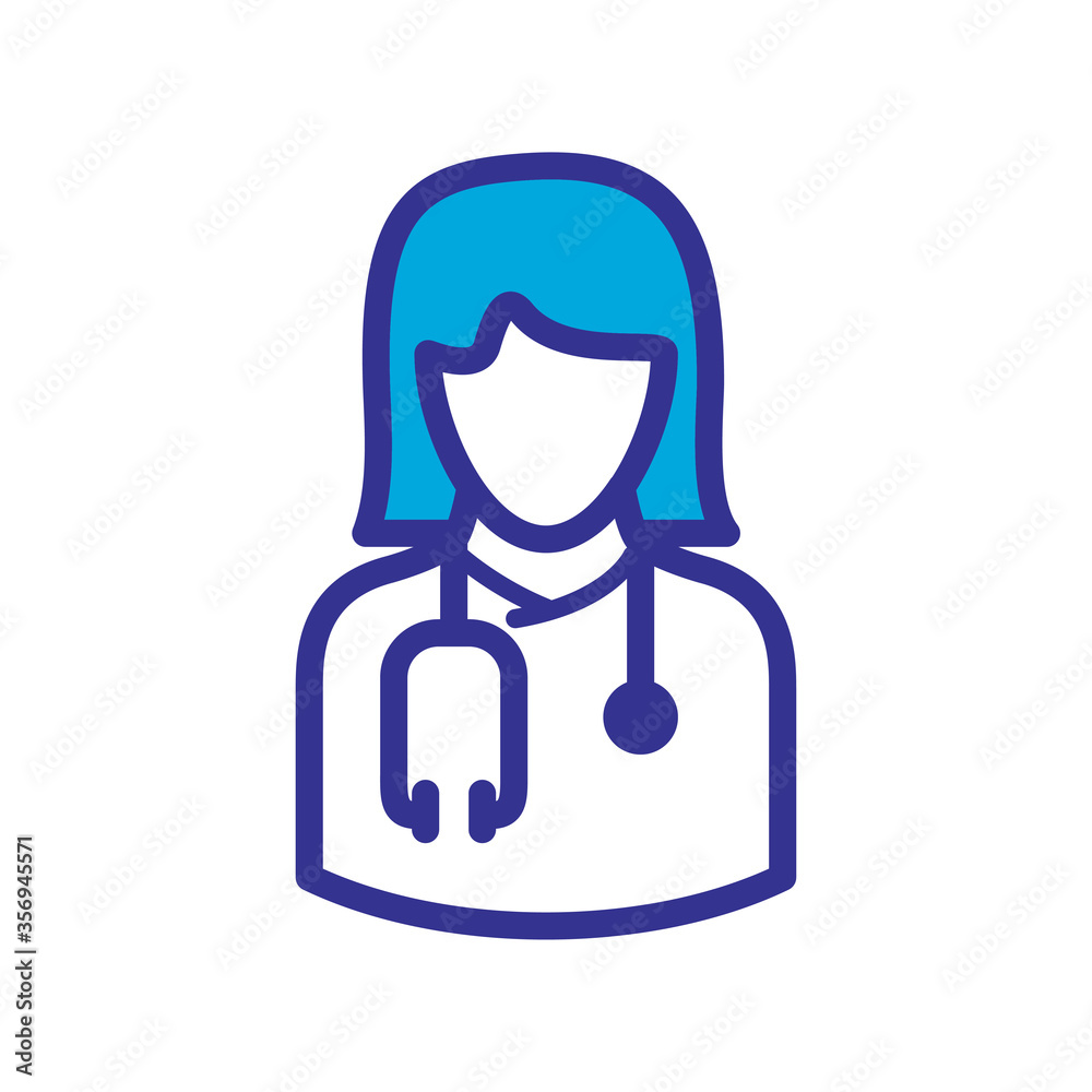 doctor icon logo illustration template