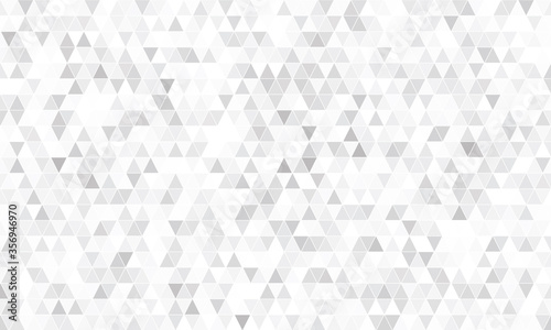 Mirror silver triangle tiles. Abstract mosaic geometry pattern. Triangle minimal mirror background for modern cover, ad baner, web. Vector silver mosaic background.