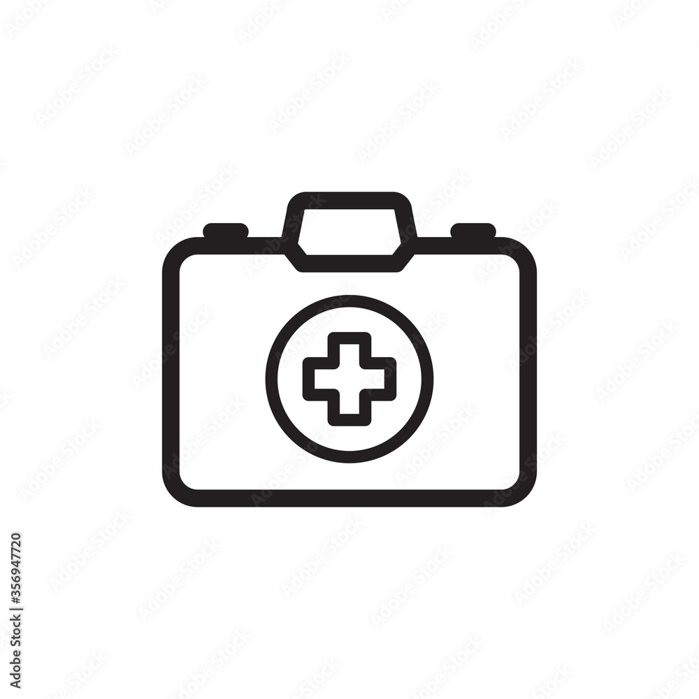 first aid box icon logo illustration template first aid box icon logo illustration template