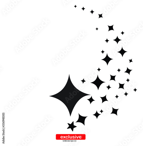 star icon. icon.Flat design style vector illustration for graphic and web design.	
