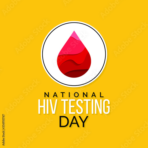 Vector illustration on the theme of National HIV Testing day, Is a day to encourage people to get tested for HIV, know their status, and get linked to care and treatment.