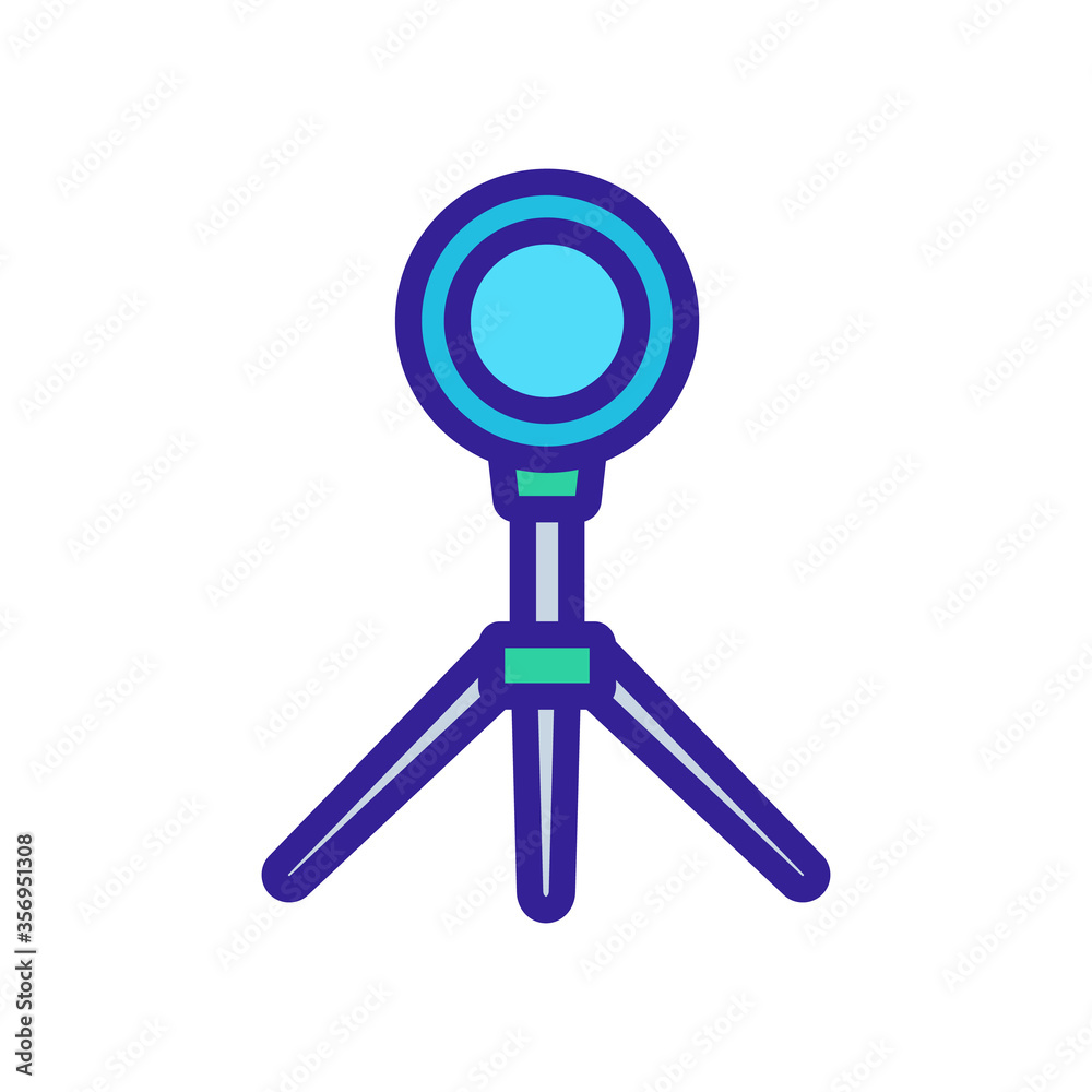light device on tripod icon vector. light device on tripod sign. isolated color symbol illustration light device on tripod icon vector. light device on tripod sign. isolated color symbol illustration