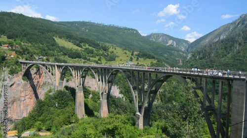 The Djurdjevic bridge, Durmitor National Park, North part of the Montenegro. Tara, Montenegro