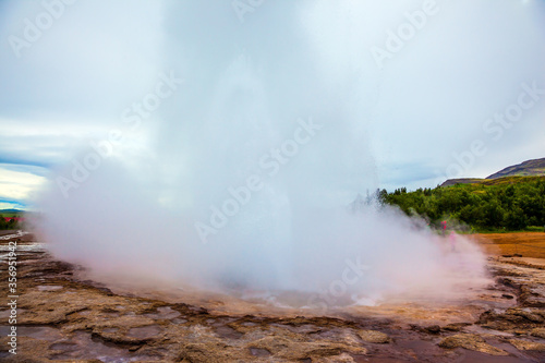 The famous Strokkur geyser