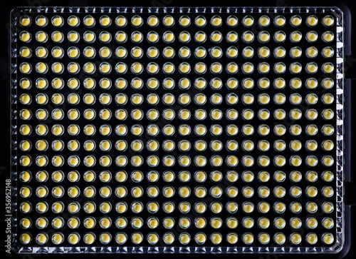 LED bulb extreme closeup for background