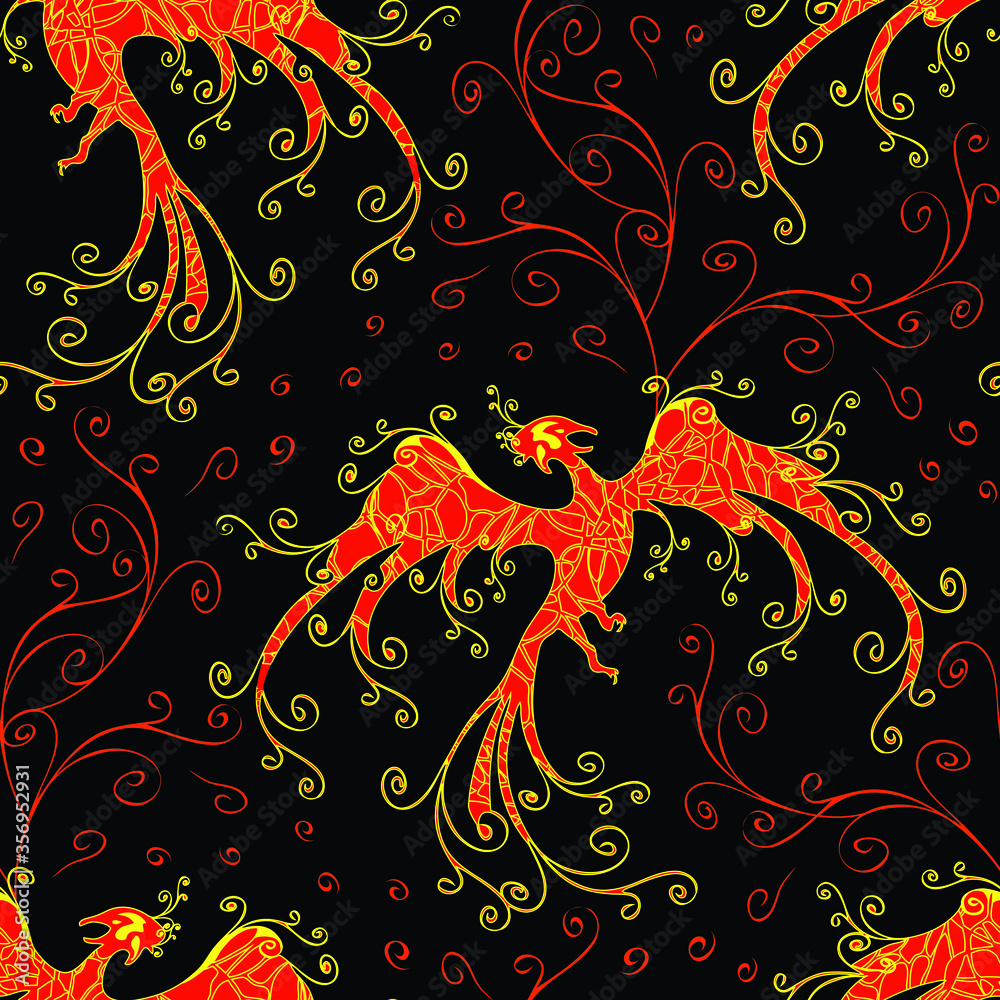 black bird wallpaper pattern