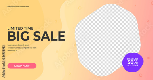 big sale web banner ads social