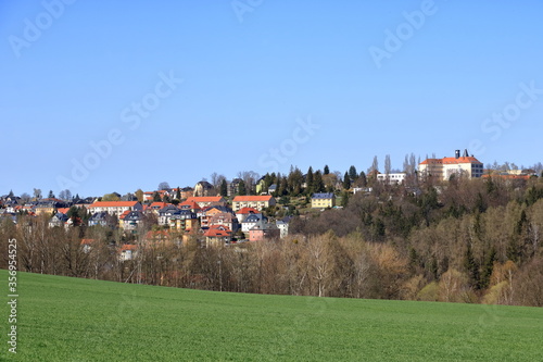 Small town Rabenau near Dresden in Saxony, Germany