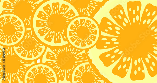 vector illustration of an orange background