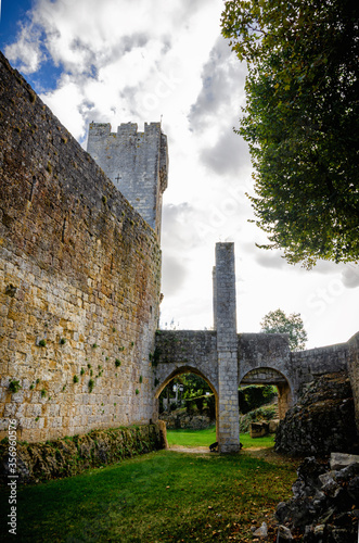 The fortified village of Larressingle, France photo