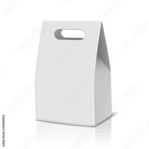 White Blank Carton Bread Packaging Paper Bag