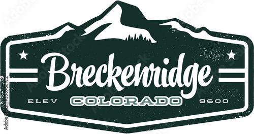 Breckenridge Colorado Mountain Town Sign photo