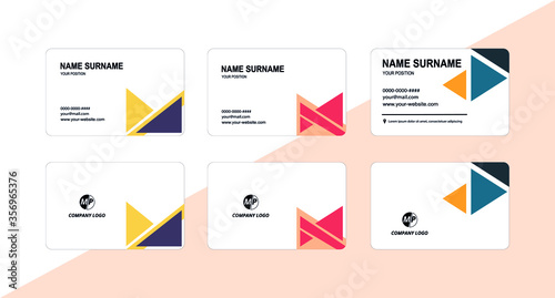 Simple vector business card design