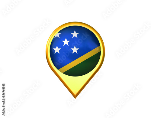 Solomon islands flag location marker icon. Isolated on white background. 3D illustration, 3D rendering Free Download Solomon islands flag location marker icon. Isolated on white background. 3D illustration, 3D rendering - GFXLoad