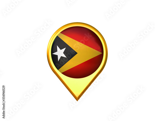East timor flag location marker icon. Isolated on white background. 3D illustration, 3D rendering Free Download East timor flag location marker icon. Isolated on white background. 3D illustration, 3D rendering - GFXLoad