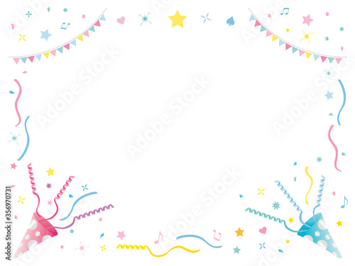 Party cracker 10 corner pink blue