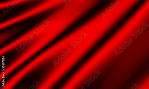 Satin abstract red curtain web pattern design
