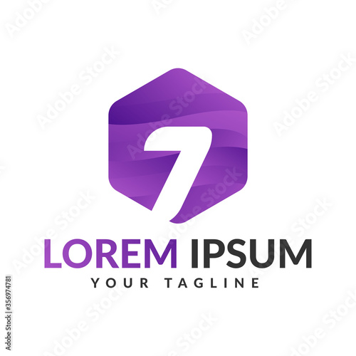 Free Download Seven logo design, 7 number logo. - GFXLoad