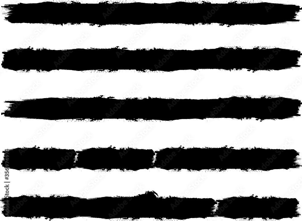 Grunge Paint Roller . Vector brush Stroke . Distressed banner . Black stripes isolated. paintbrush collection . Modern Textured shape . Dry border in Black . Bulge lines Grunge Paint Roller . Vector brush Stroke . Distressed banner . Black stripes isolated. paintbrush collection . Modern Textured shape . Dry border in Black . Bulge lines