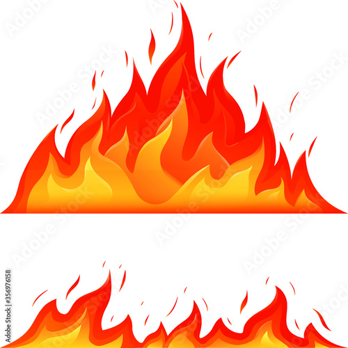 blazing fire